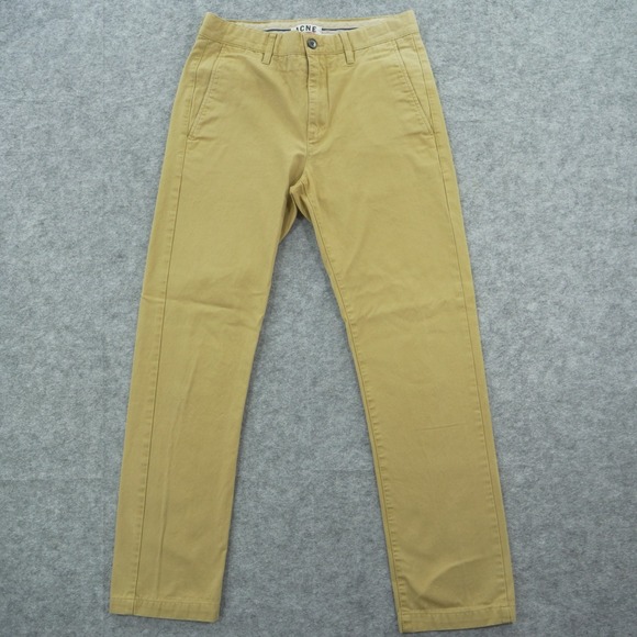 Acne Studios Other - Acne Pants Mens 29 Beige Khaki Chino Roc Twill Flat Front Mid Rise Zip Fly
